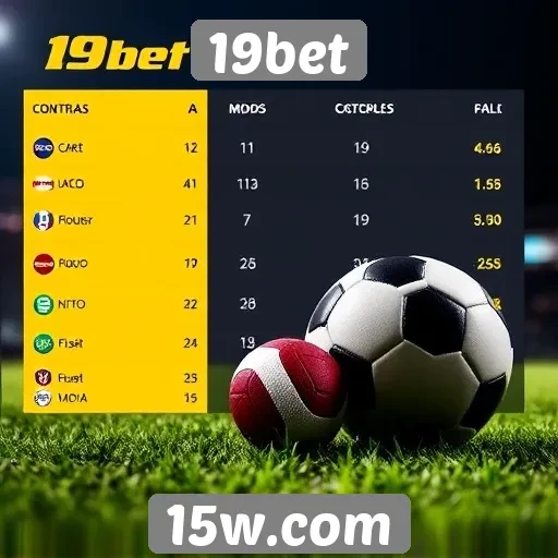 Comparação das odds oferecidas pela 19bet